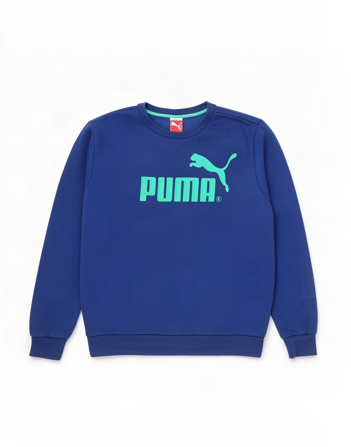 Puma Mens Graphic Sweatshirt Jumper XL Blue