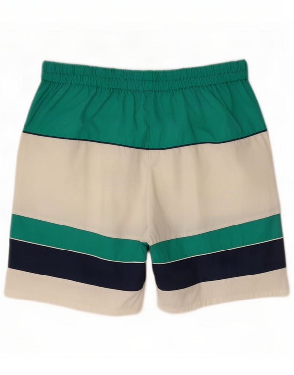 Vintage Mens Sport Shorts Medium Multicoloured Colourblock Polyester