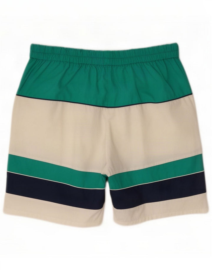 Vintage Mens Sport Shorts Medium Multicoloured Colourblock Polyester