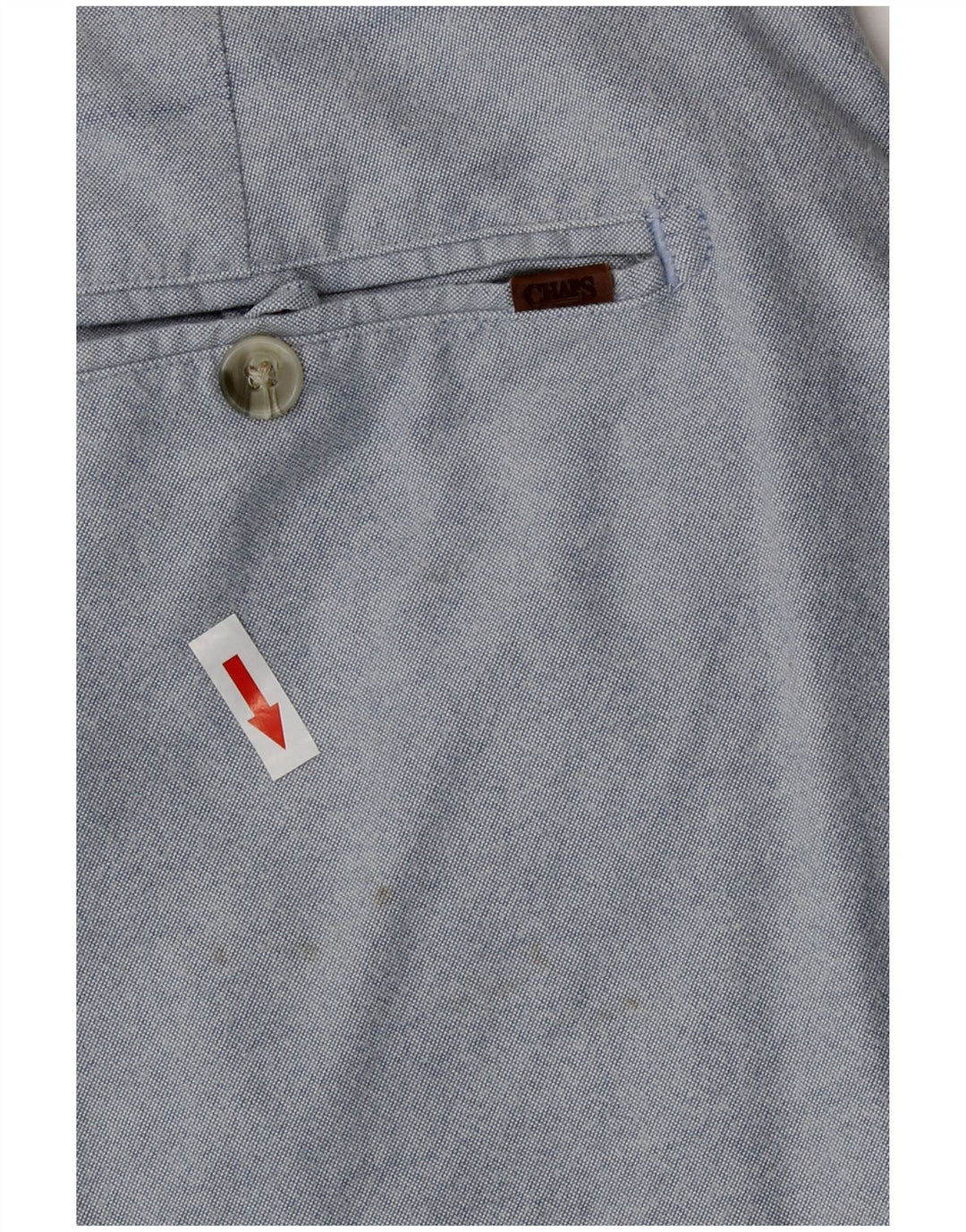 Chaps Mens Chino Shorts W38 XL Blue Cotton