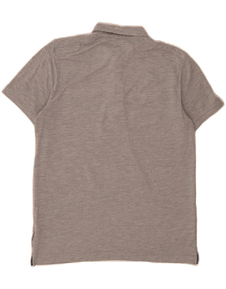 TED BAKER Mens Polo Shirt Size 4 Large Grey Polyester Vintage Ted Baker and Second-Hand Ted Baker from Messina Hembry 