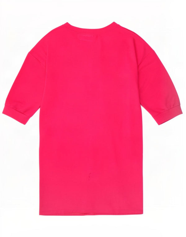 Fornarina Womens 3/4 Sleeve Graphic T-Shirt Top UK 14 Medium Pink