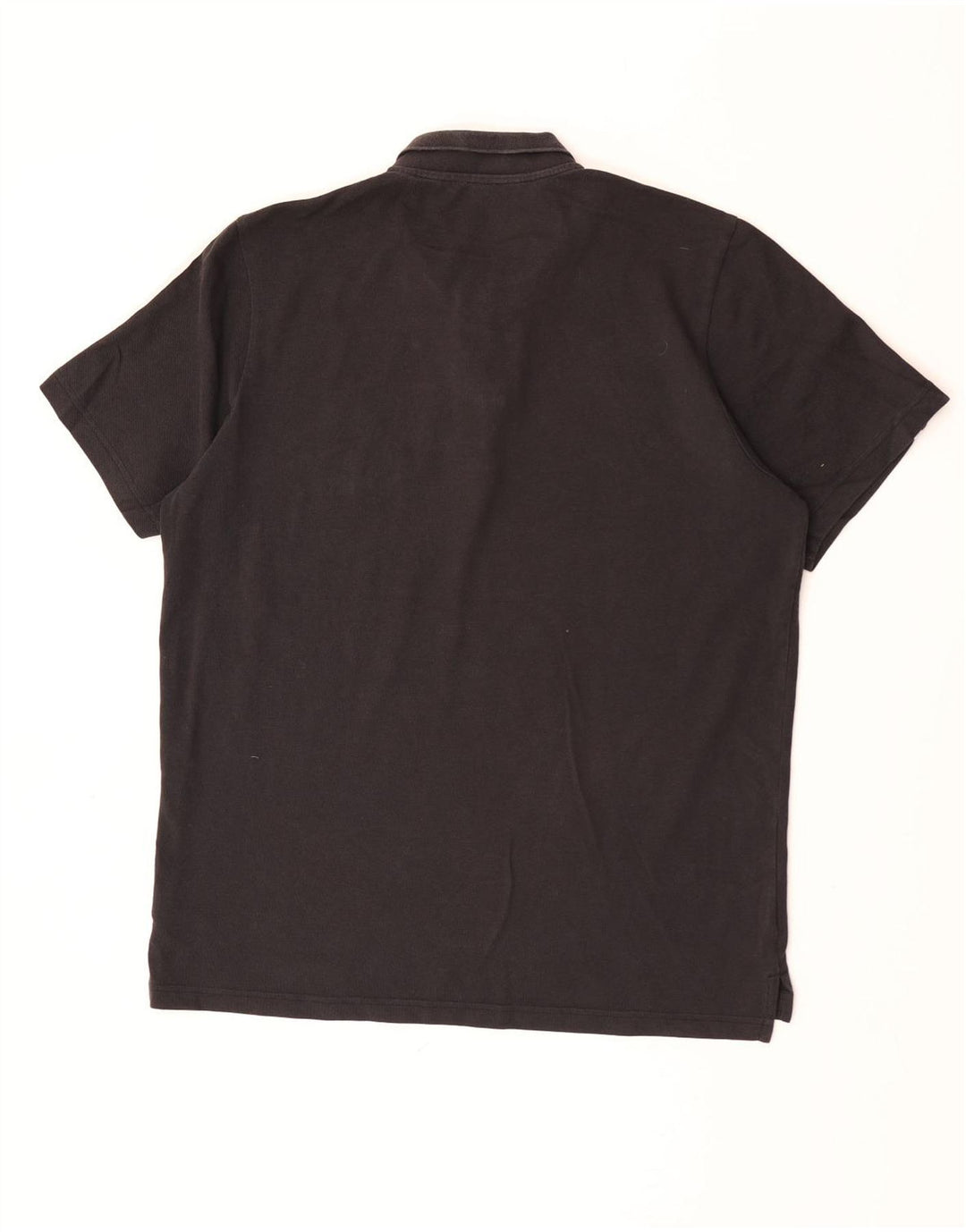 Adidas Mens Polo Shirt Large Black Cotton