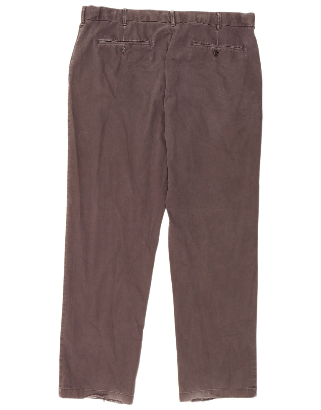 Marks & Spencer Mens Blue Harbour Straight Suit Trousers W40 L33 Brown
