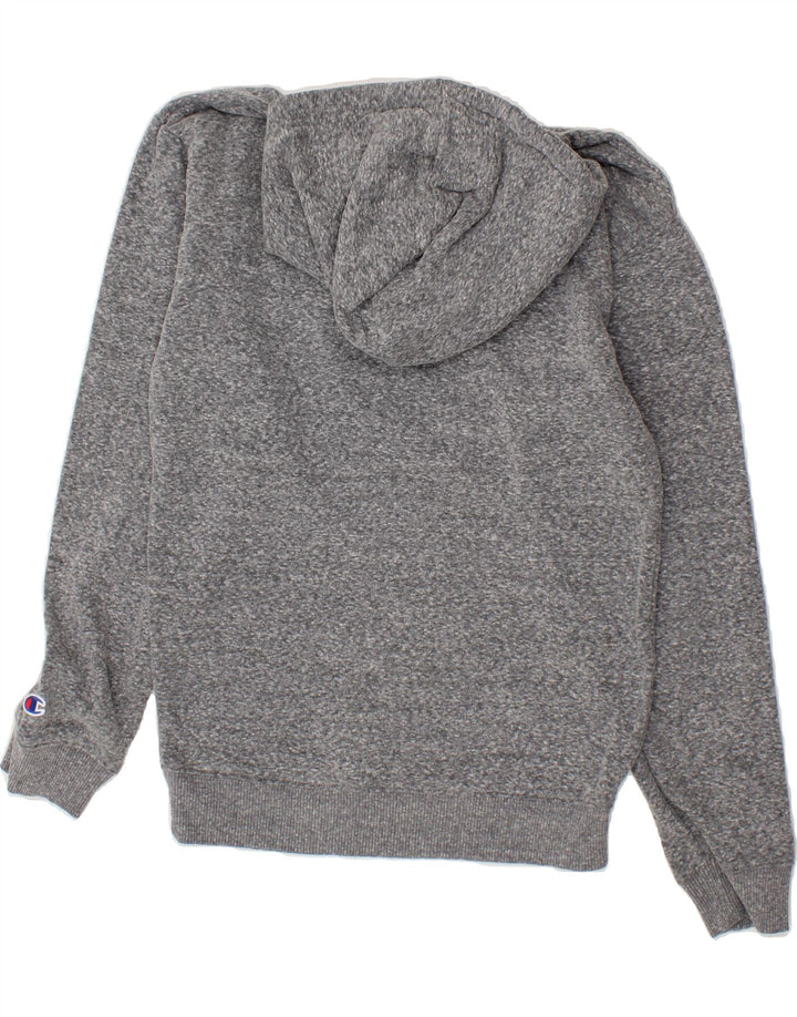 CHAMPION Mens Graphic Hoodie Jumper Small Grey Cotton Vintage Champion and Second-Hand Champion from Messina Hembry 