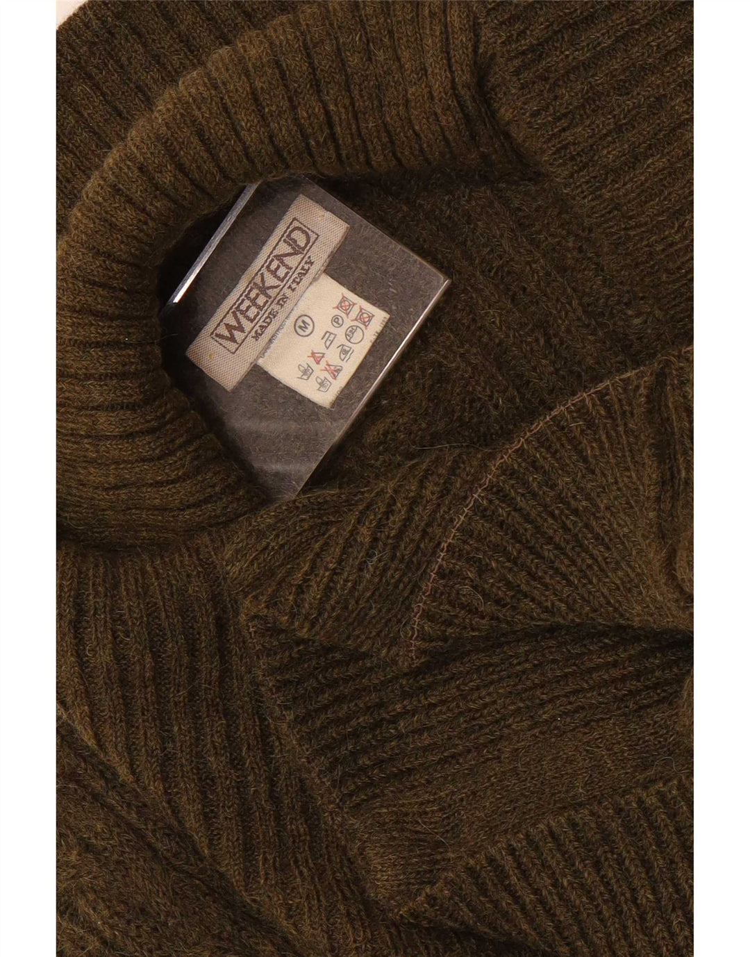 Weekend Womens Double Breasted Cardigan Sweater UK 14 Medium Khaki