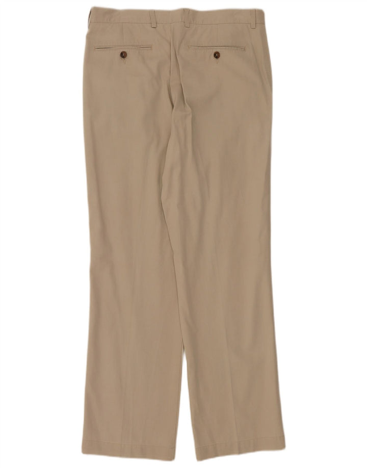 Marks & Spencer Mens Pegged Chino Trousers W34 L31 Beige Lyocell