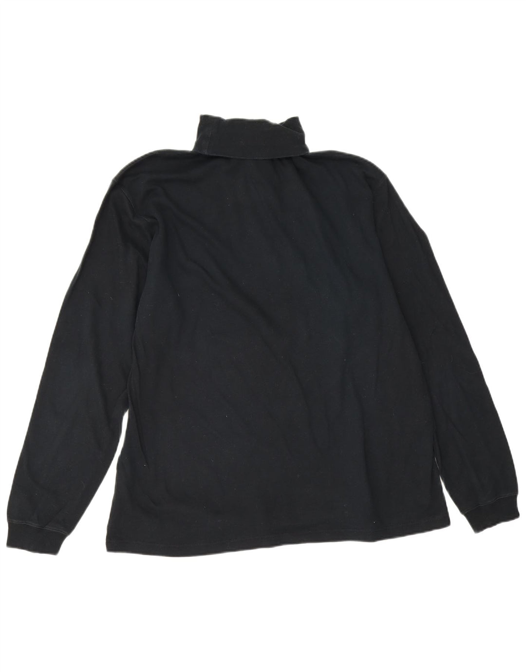 Champion Mens Top Long Sleeve 2XL Black Cotton