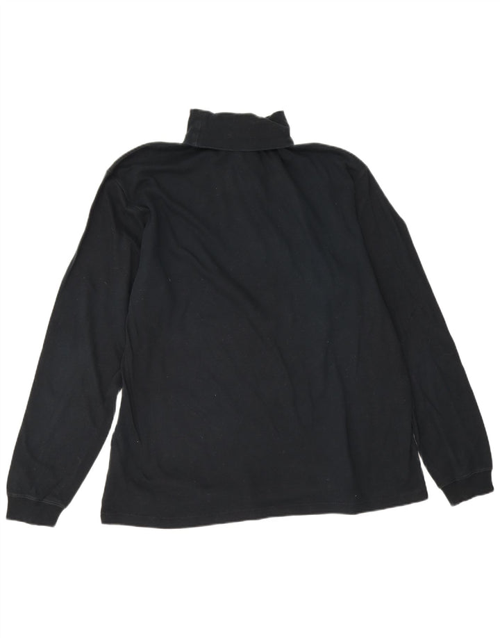 Champion Mens Top Long Sleeve 2XL Black Cotton
