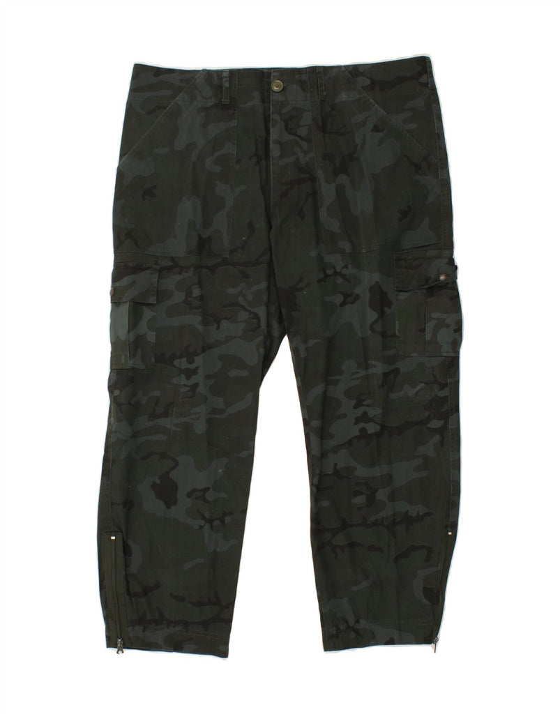 UNIVERS Mens Straight Cargo Trousers IT 56 3XL W42 L28  Khaki Camouflage Vintage Univers and Second-Hand Univers from Messina Hembry 