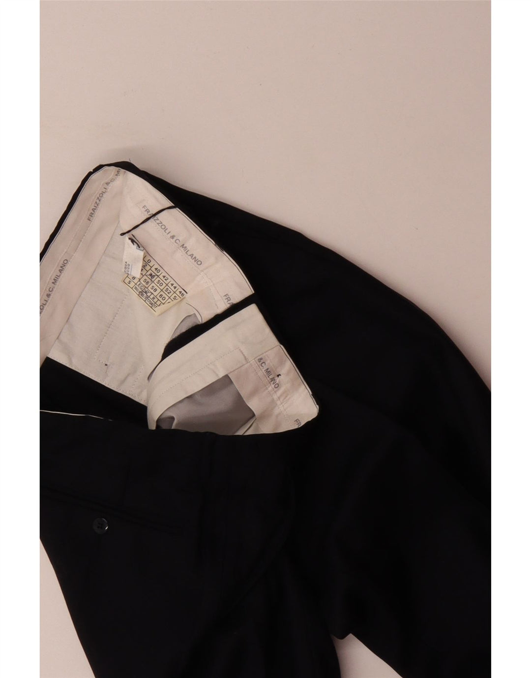 FRAIZZOLI Mens Pegged Suit Trousers IT 48 Medium W32 L29 Navy Blue