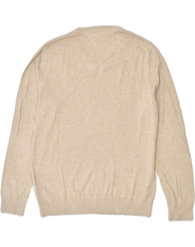 TOMMY HILFIGER Mens V-Neck Jumper Sweater XL Brown Cotton | Vintage Tommy Hilfiger | Thrift | Second-Hand Tommy Hilfiger | Used Clothing | Messina Hembry 