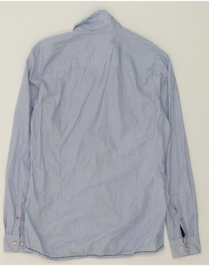 JACK & JONES Mens Extra Slim Fit Shirt Medium Blue Pinstripe Cotton Vintage Jack & Jones and Second-Hand Jack & Jones from Messina Hembry 