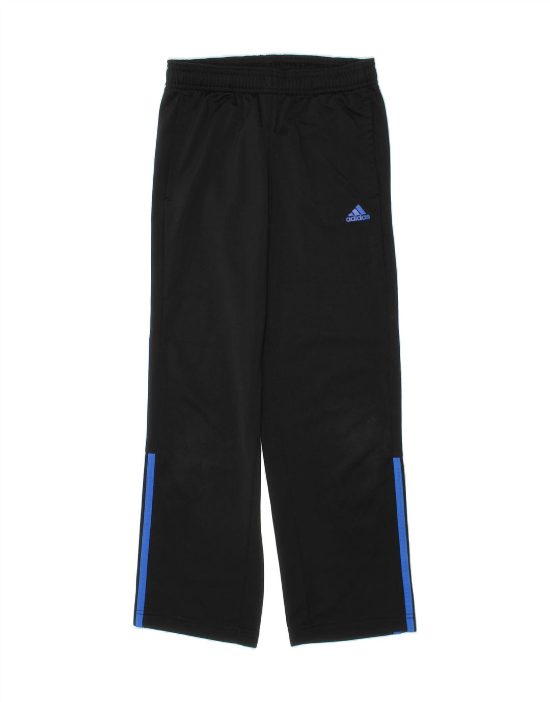 ADIDAS Boys Tracksuit Trousers 9-10 Years Black Polyester Vintage Adidas and Second-Hand Adidas from Messina Hembry 