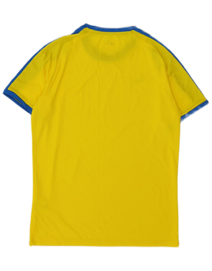 Puma Mens T-Shirt Top Medium Yellow Colourblock Polyester