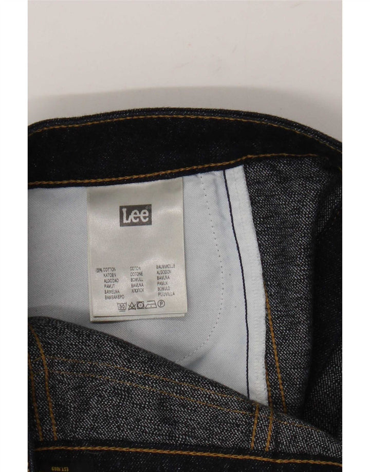 Lee Womens Denim Skirt W28 Medium Navy Blue Cotton