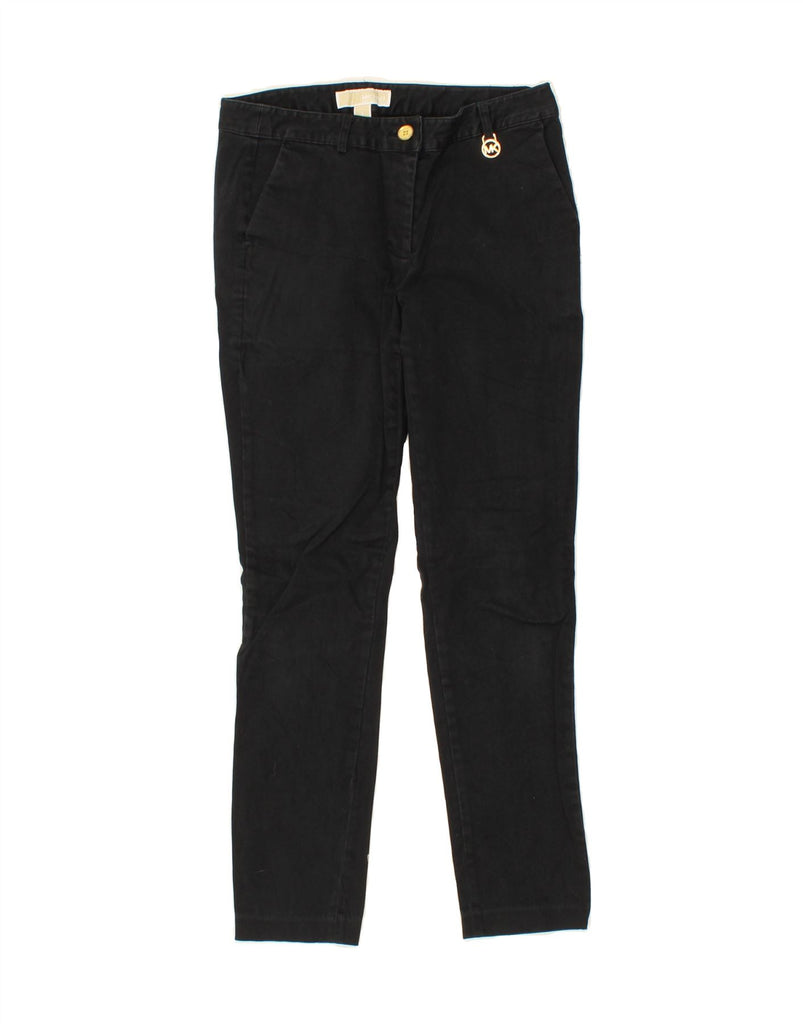 MICHAEL KORS Womens Slim Chino Trousers US 2 XS W25 L27 Navy Blue Vintage Michael Kors and Second-Hand Michael Kors from Messina Hembry 