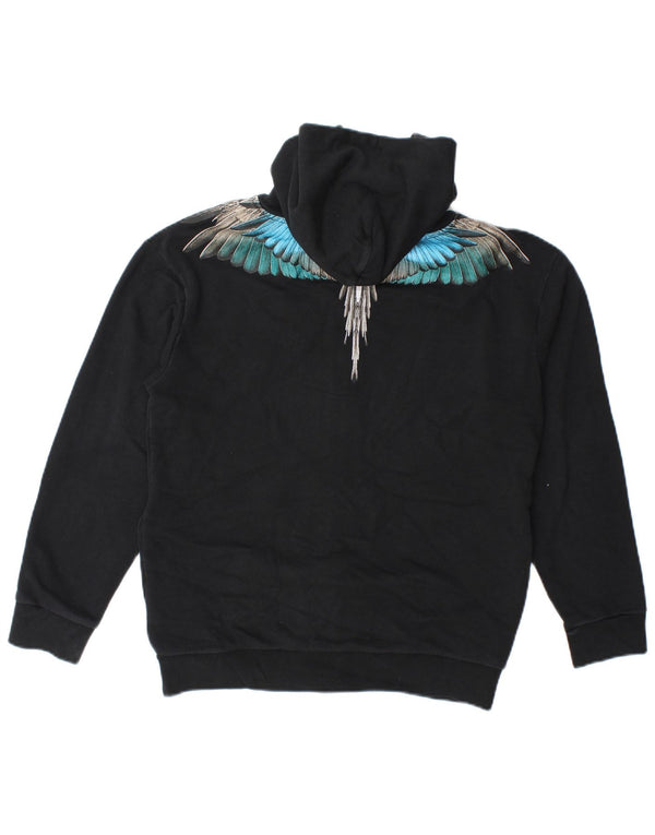 Marcelo Burlon Boys Graphic Zip Hoodie Sweater 9-10 Years Black Cotton