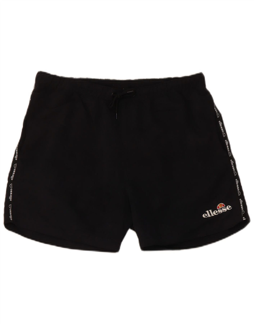 Ellesse Mens Graphic Swimming Shorts Small Black Polyester