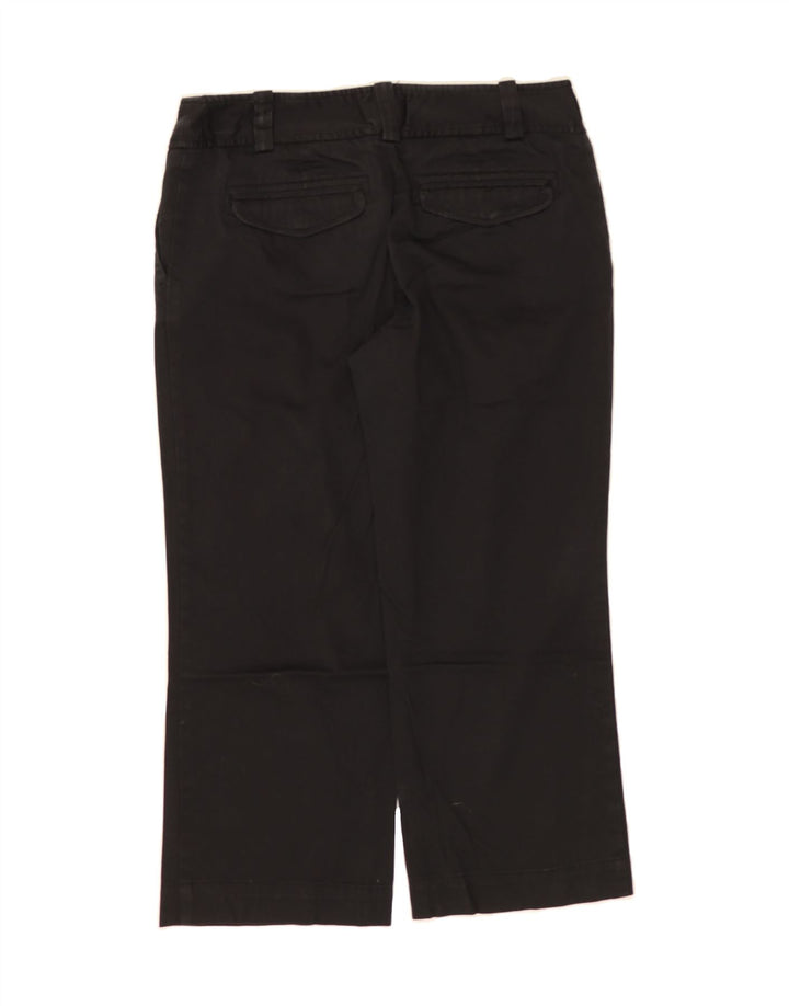 MOSSIMO Womens Stretch Straight Capri Trousers US 2 XS W28 L21 Black Vintage Mossimo and Second-Hand Mossimo from Messina Hembry 
