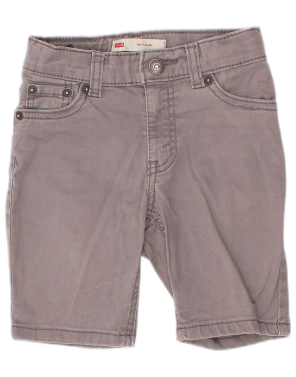 Levi's Boys 511 Slim Casual Shorts 6-7 Years W20 Grey Cotton