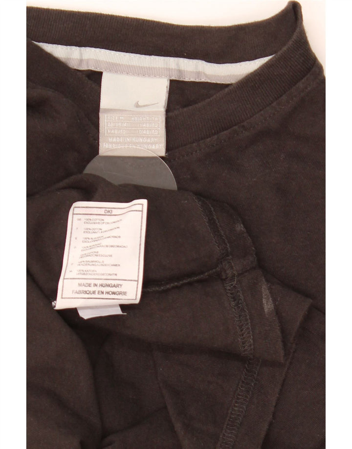 Nike Mens T-Shirt Top UK 39/41 Medium Black Cotton