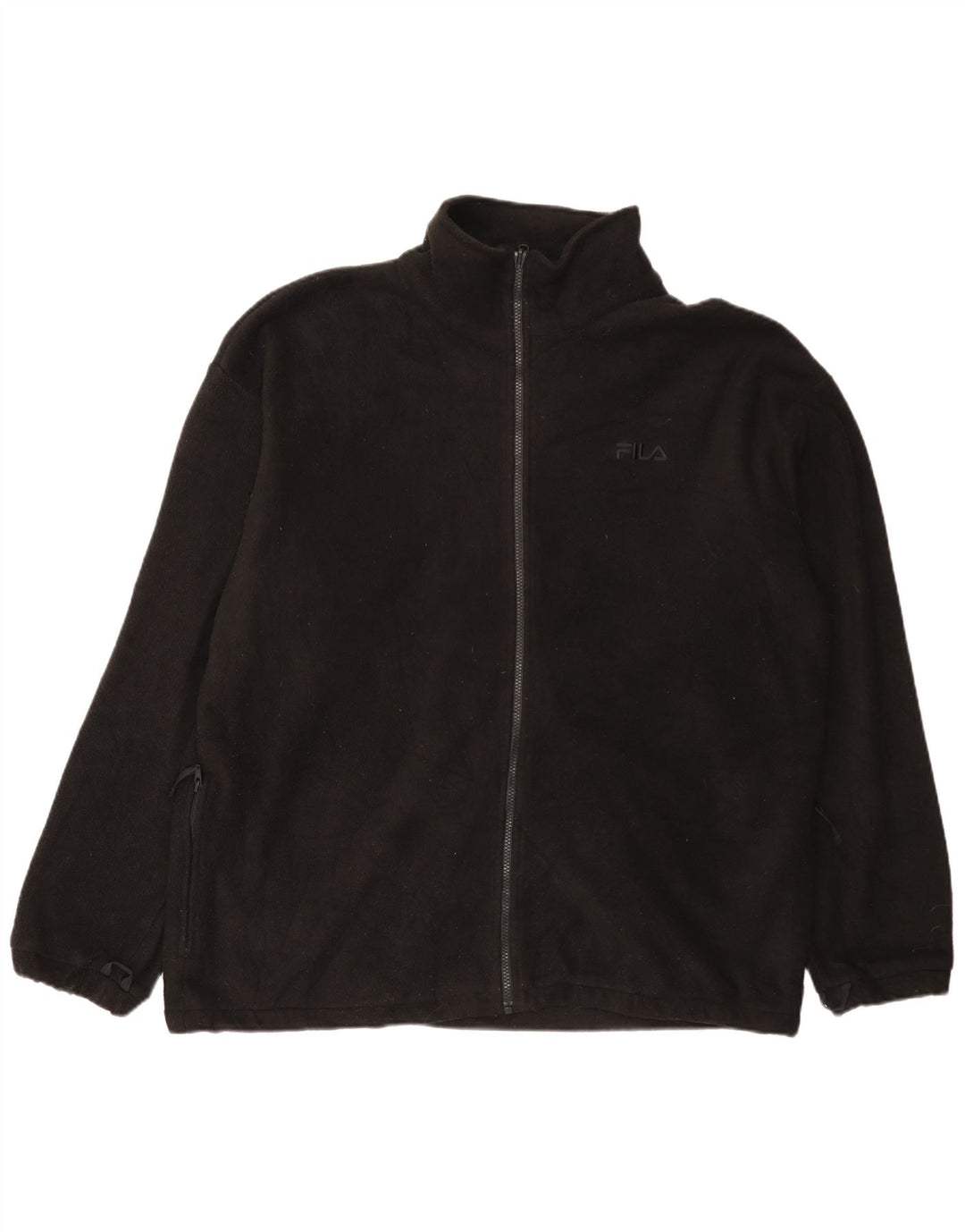 Fila Mens Liner Fleece Jacket UK 44 2XL Black Polyester