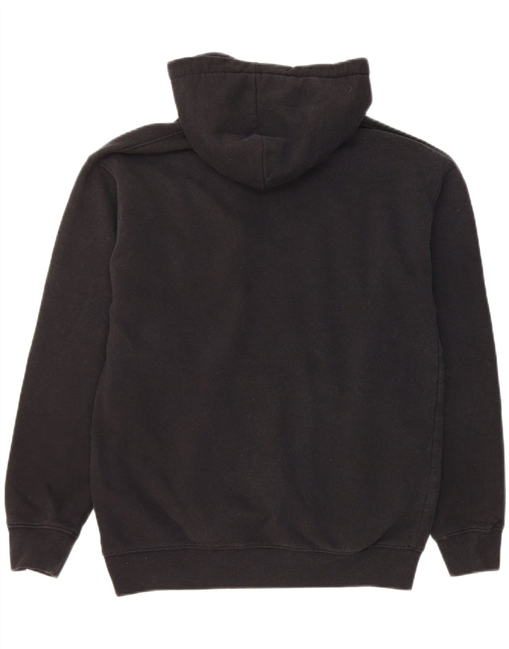 Zara Mens Hoodie Jumper Small Black Cotton
