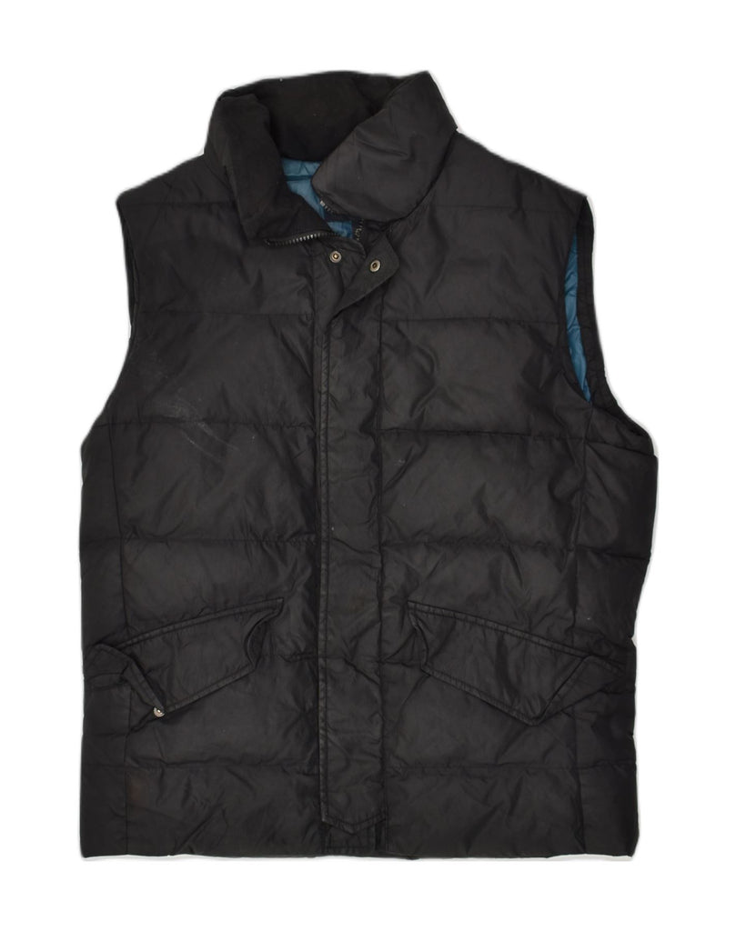 BANANA REPUBLIC Mens Padded Gilet UK 36 Small Black Nylon | Vintage Banana Republic | Thrift | Second-Hand Banana Republic | Used Clothing | Messina Hembry 