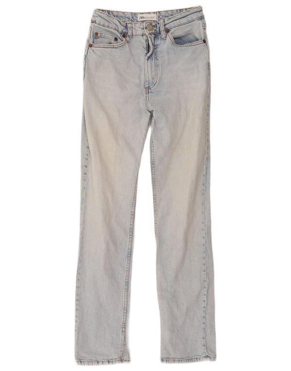 Zara Womens Straight Jeans EU 36 XS W26 L30 Blue