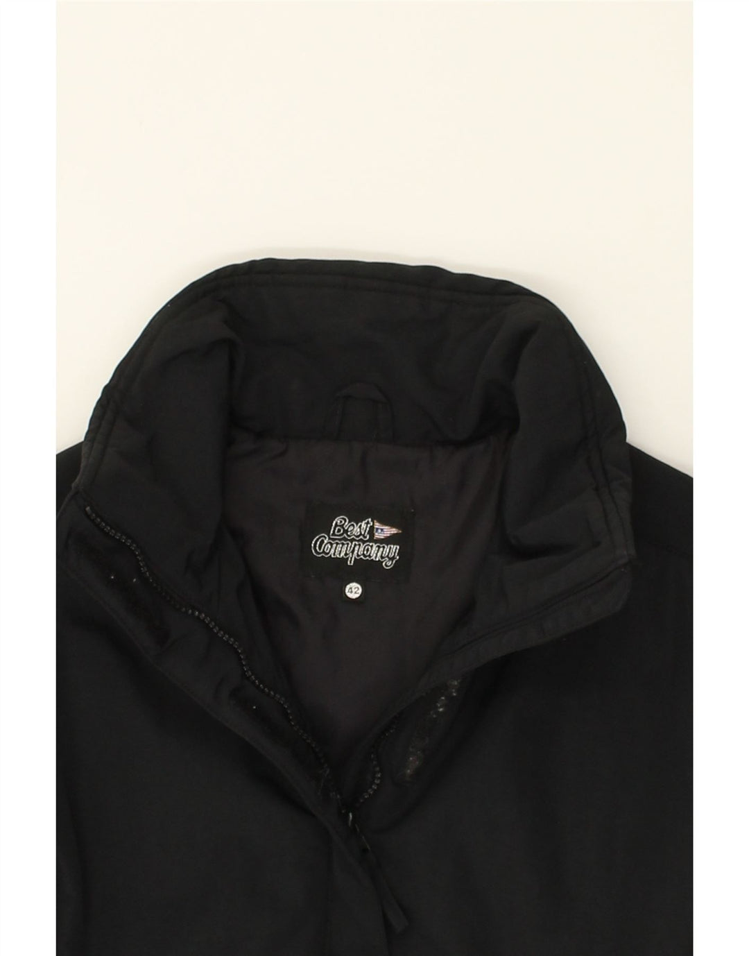 BEST COMPANY Womens Padded Jacket IT 42 Medium Black Nylon | Vintage Best Company | Thrift | Second-Hand Best Company | Used Clothing | Messina Hembry 