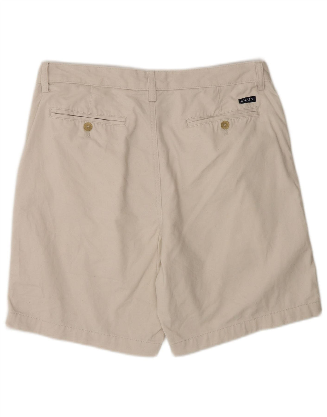 Chaps Mens Chino Shorts W34 Large Beige Cotton