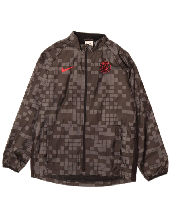 Nike Boys Paris Saint- Germain Tracksuit Top Jacket 12-13 Years Large Grey