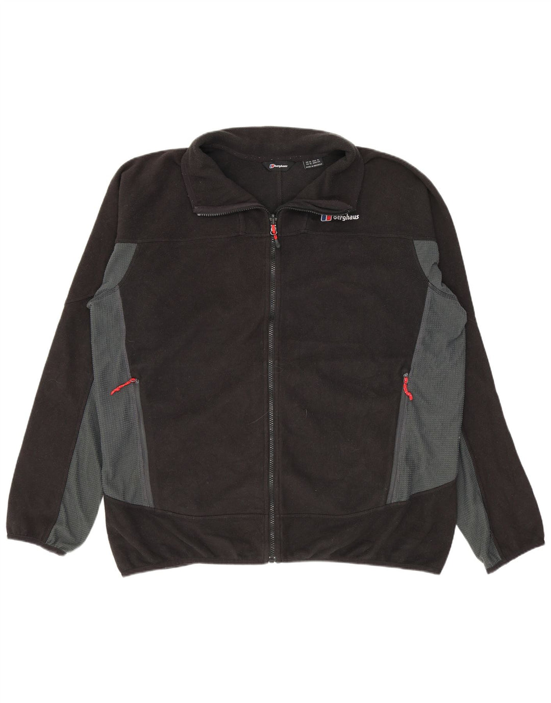 Berghaus Mens Fleece Jacket UK 42 XL Black Colourblock Polyester
