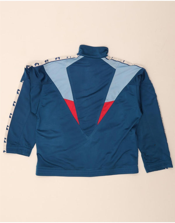 Diadora Mens Graphic Tracksuit Top Jacket UK 36 Small Blue Colourblock