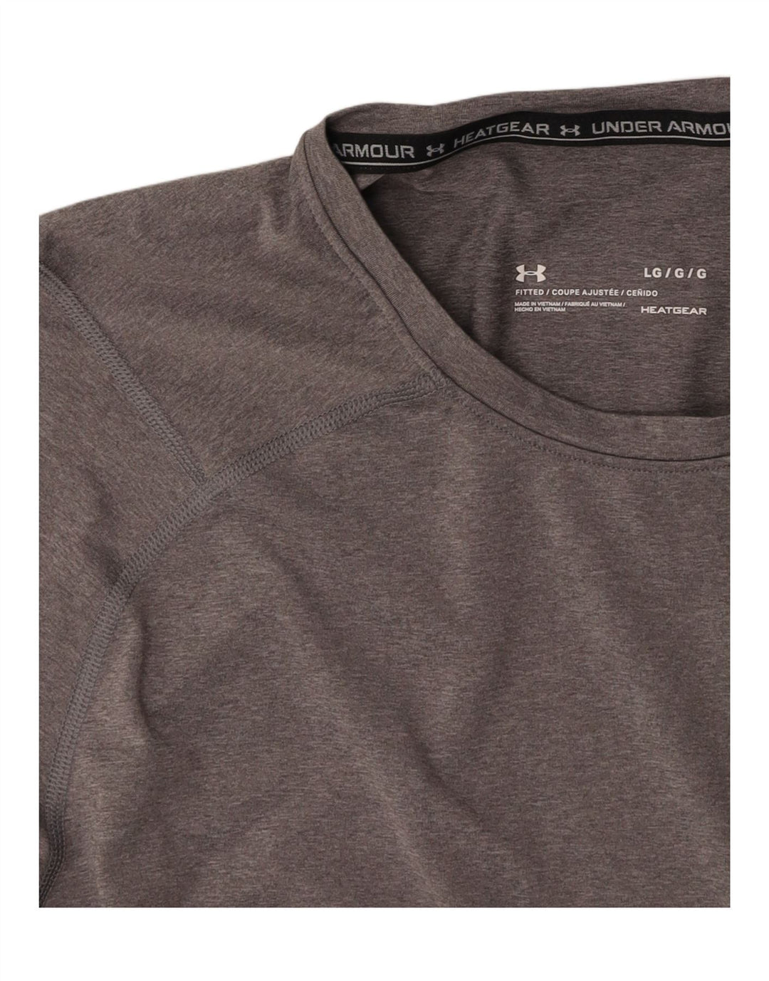 UNDER ARMOUR Mens Heat Gear T-Shirt Top Large Grey