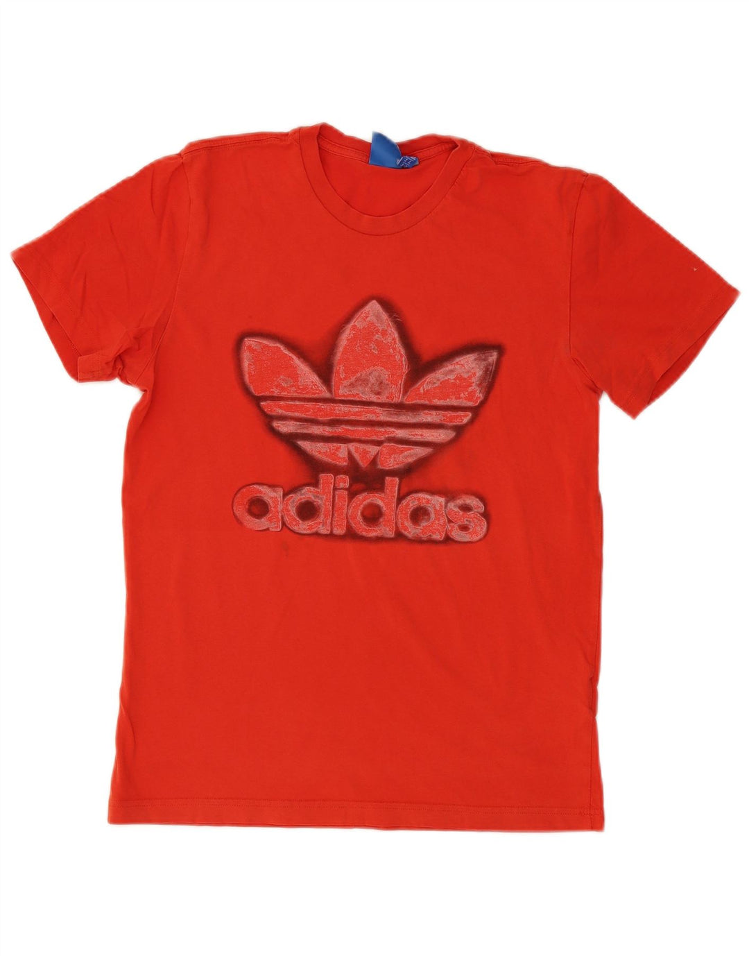 Adidas Mens Graphic T-Shirt Top Medium Red Cotton
