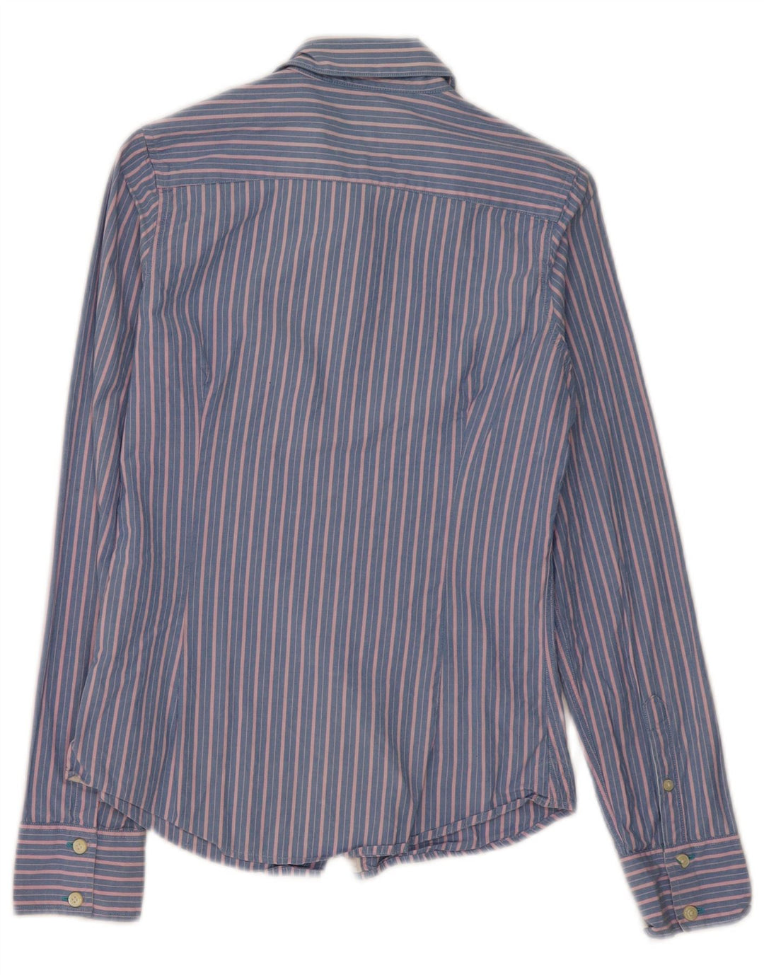 Jack Wills Womens Shirt UK 8 Small  Blue Striped Cotton