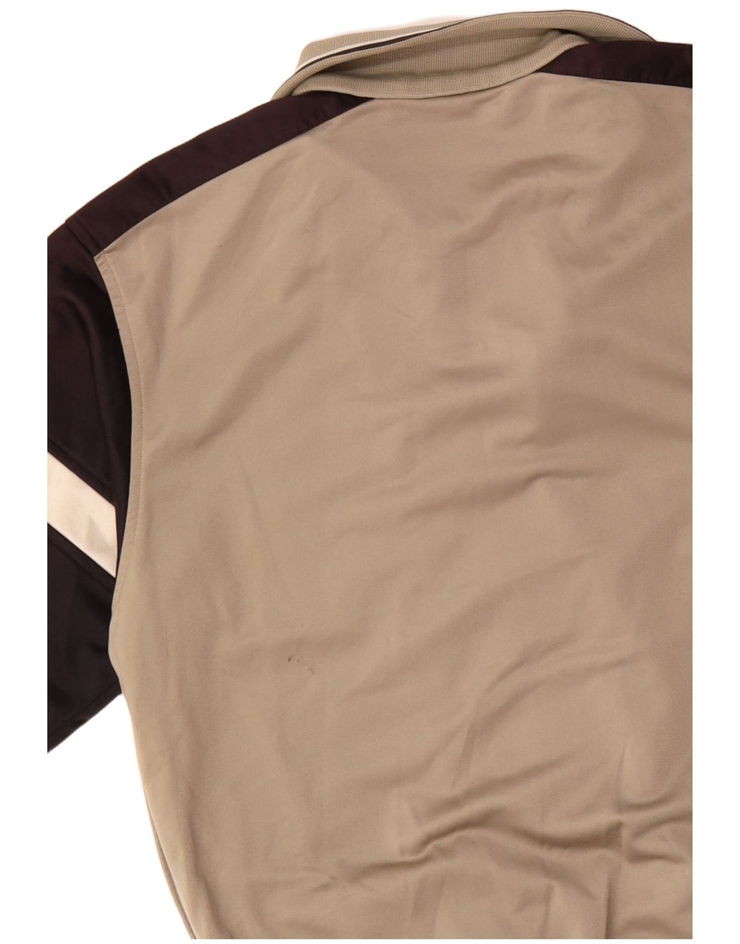 Kappa Mens Tracksuit Top Jacket Small Beige Colourblock Polyester