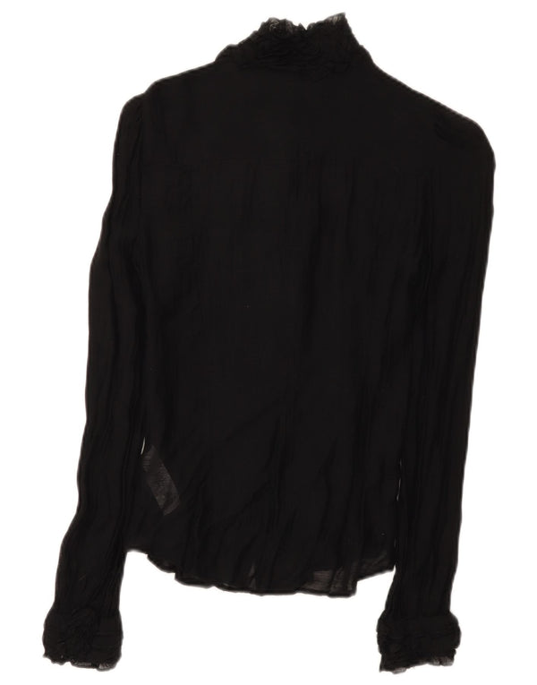 French Connection Womens Shirt Blouse UK 6 XS Black Modal