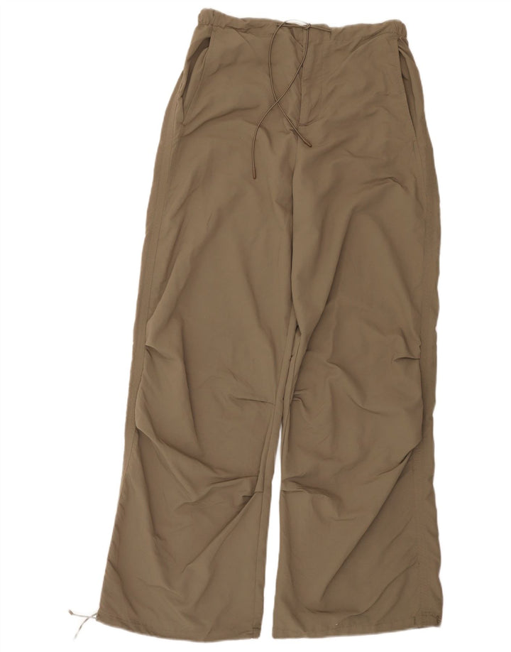 Zara Womens Tracksuit Trousers UK 10 Small  Brown Polyamide