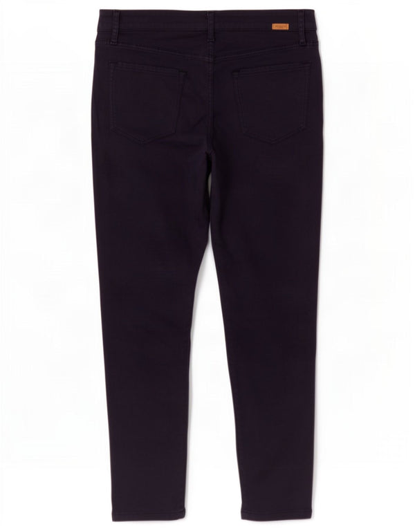 Massimo Dutti Womens Skinny Cropped Trousers EU 40 Medium W30 L25 Navy Blue