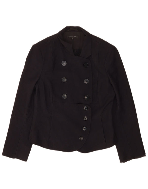 Patrizia Pepe Womens Double Breasted Blazer Jacket IT 44 Medium Navy Blue