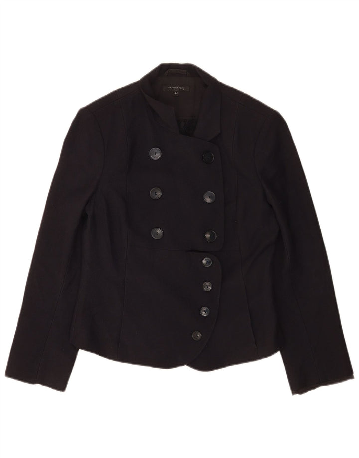 Patrizia Pepe Womens Double Breasted Blazer Jacket IT 44 Medium Navy Blue