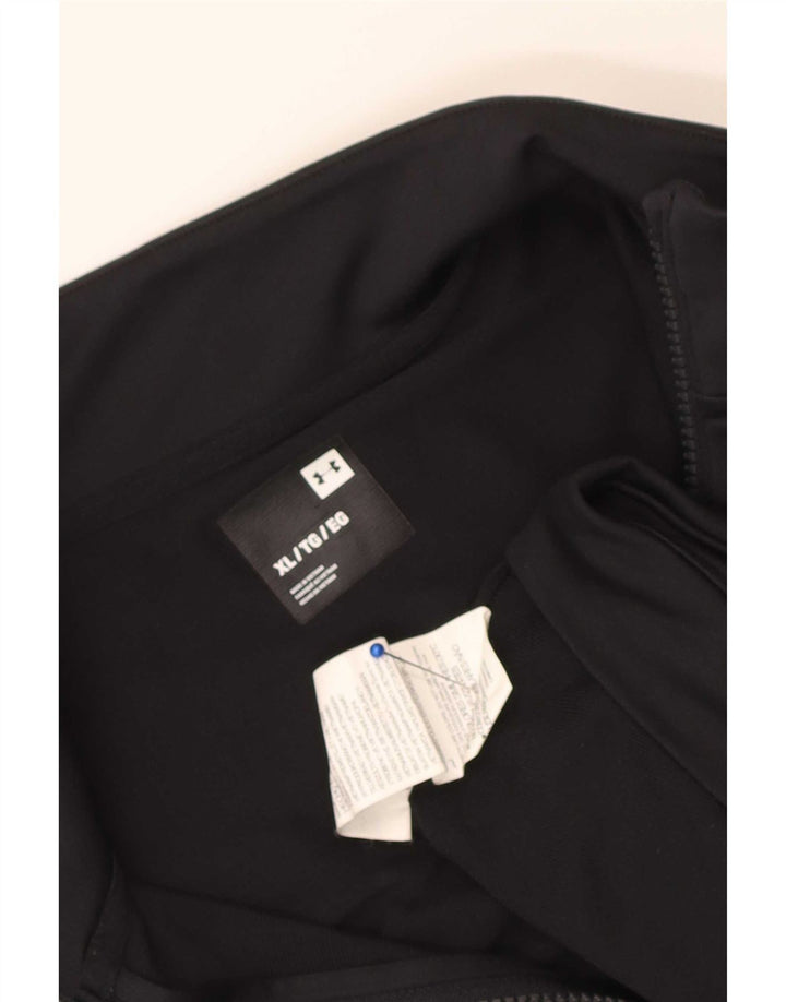 Under Armour Mens Tracksuit Top Jacket XL Black Colourblock Polyester