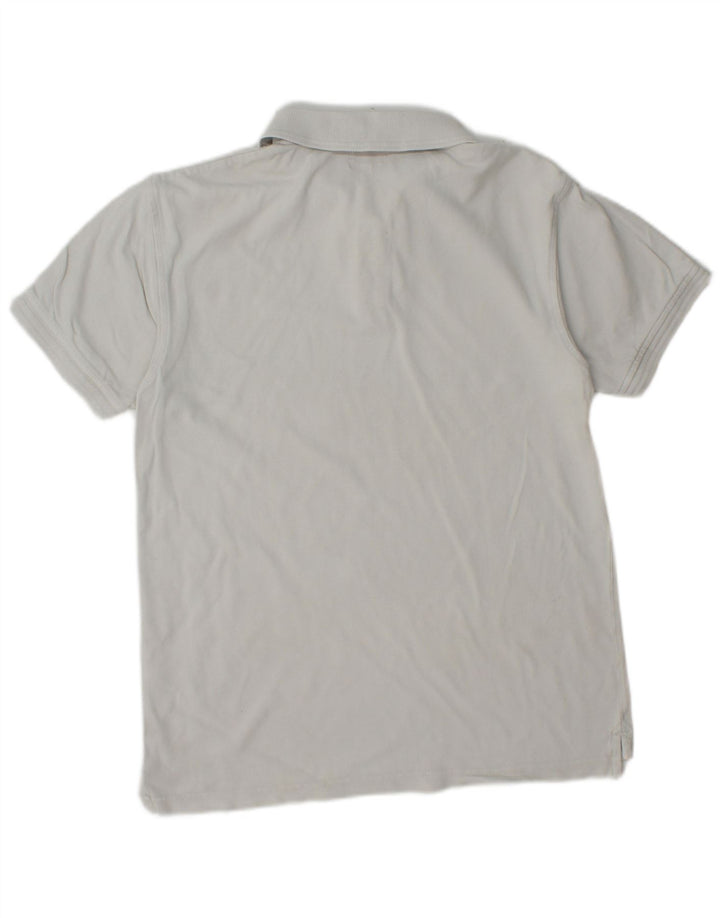 LEVI'S Mens Polo Shirt Small White Colourblock Cotton