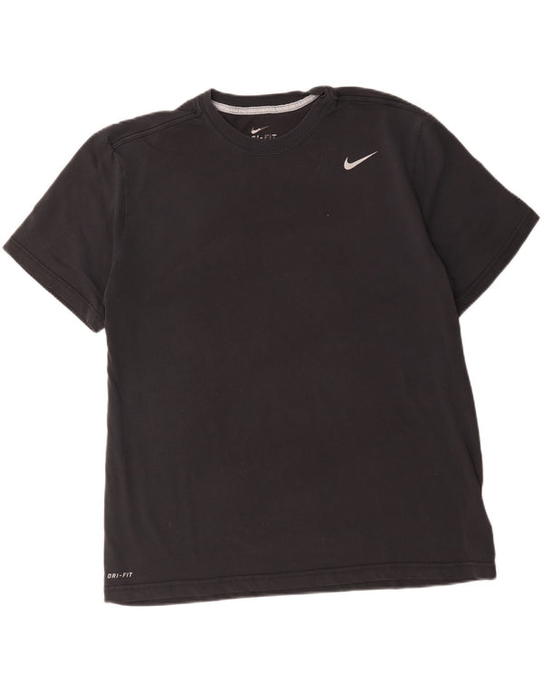 Nike Mens Dri Fit T-Shirt Top XL Black Cotton