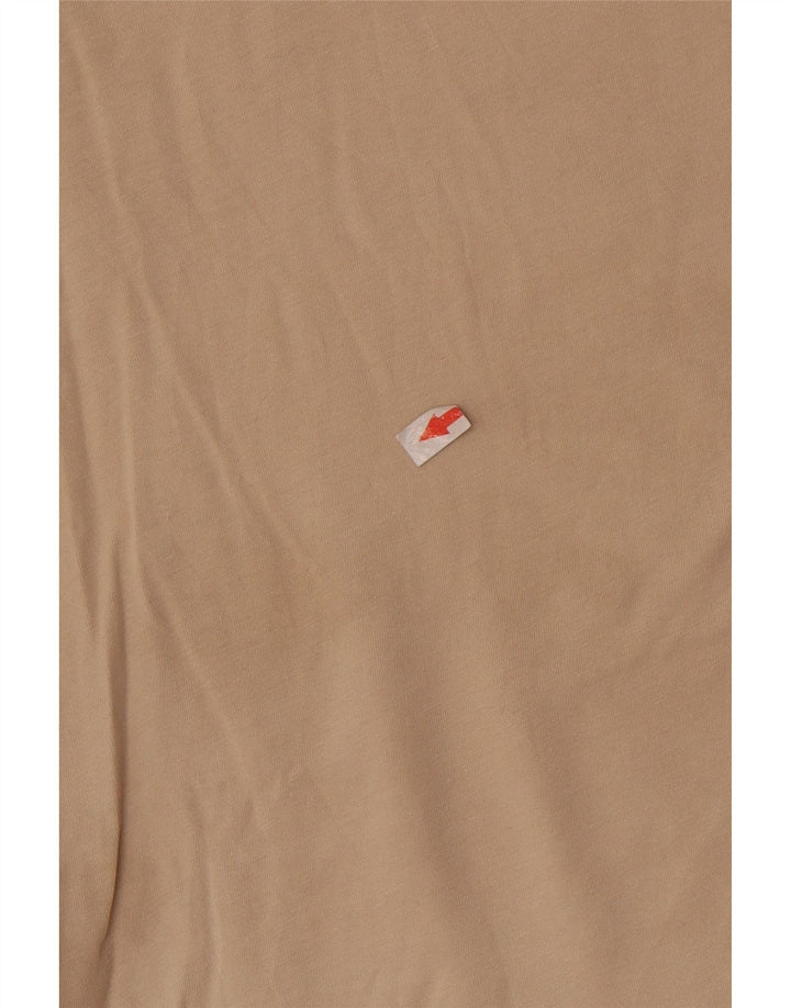 Puma Mens Graphic T-Shirt Top Medium Beige Colourblock Cotton