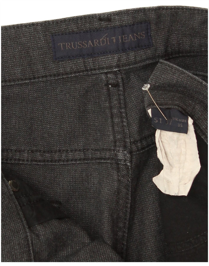 Trussardi Mens Straight Casual Trousers W35 L30 Grey
