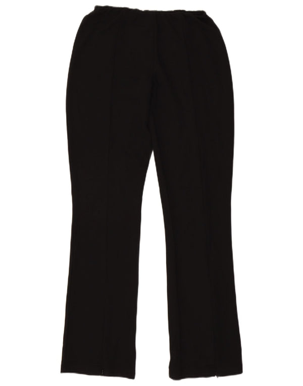 Topshop Womens Bootcut Casual Trousers UK 10 Small W26 L32 Black Classic